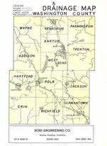 Washington County Drainage Map, Washington County 1950c